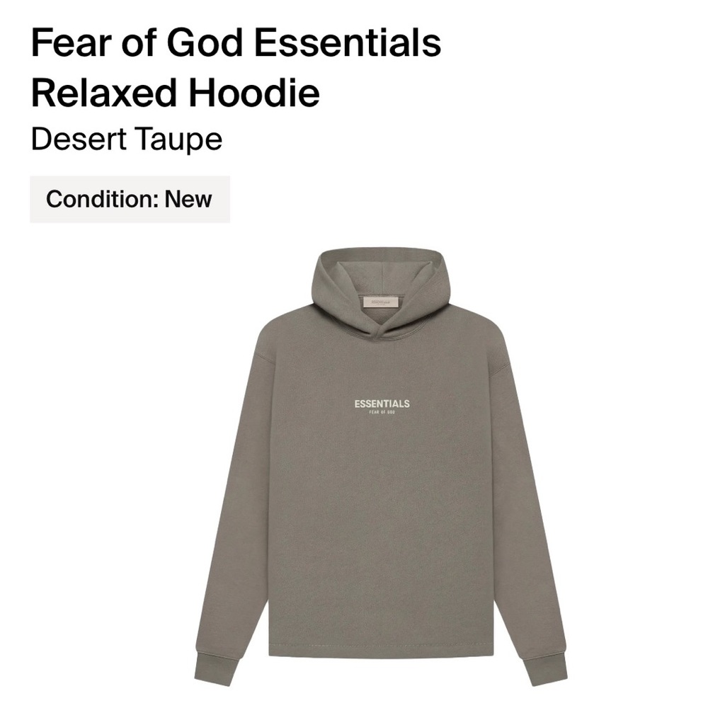 Fear of god essentials hoodie